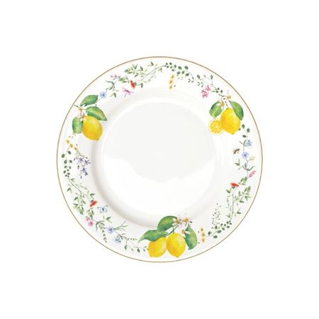 Тарелка обеденная Easy life Цветы и лимоны 26,5 см