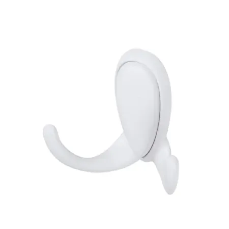 Мебельный крючок N00-N00-MW 13 см ЦАМ белый