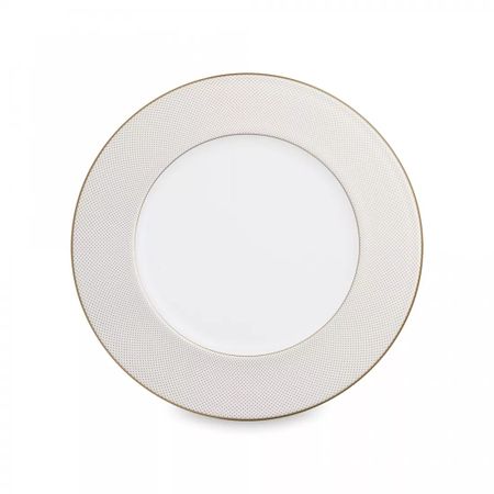 Тарелка закусочная Narumi Золотая паутина 23 см, фарфор костяной