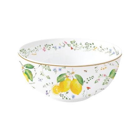 Салатник Easy life Цветы и лимоны 23 см 2,5 л