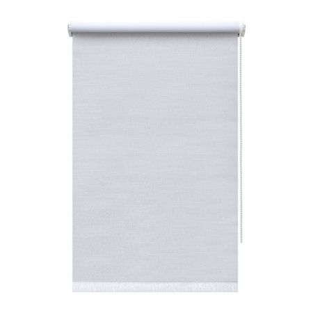 Рулонная штора блэкаут 120х160 см Decofest Каролина белая