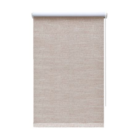 Рулонная штора блэкаут 40х160 см Decofest Каролина коричневая