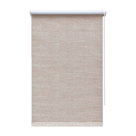 Рулонная штора блэкаут 140х175 см Decofest Каролина коричневая