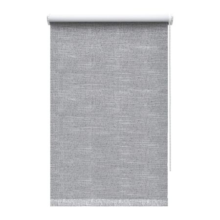 Рулонная штора блэкаут 70х160 см Decofest Каролина серая