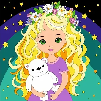 Картина по номерам детская (холст на подрамнике 20*20) 