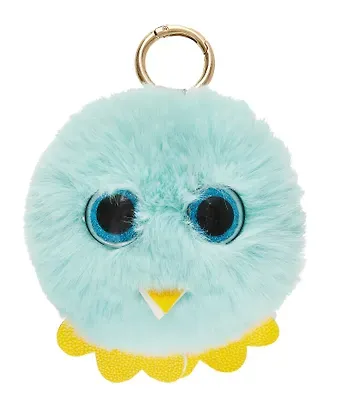 Брелок-помпон с глазками (иск.мех) (11 см) (12-0899-b3)