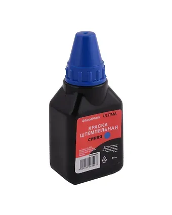 Краска штемпельная 50мл синяя, Goodmark