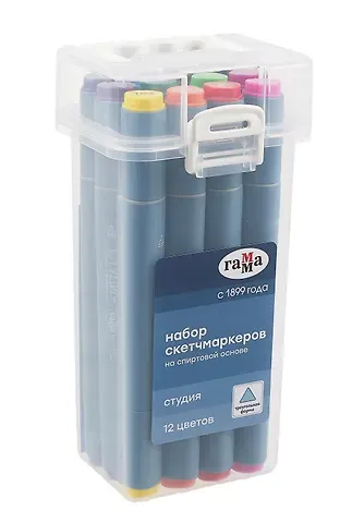 Маркеры для скетчинга 12цв 