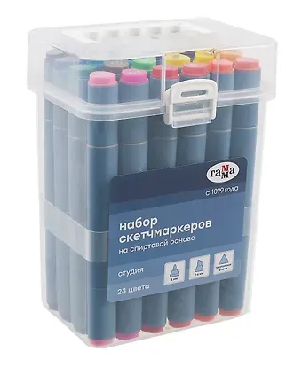 Маркеры для скетчинга 24цв 