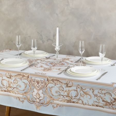 Скатерть Ermete цк 145х145 азбука лоскутная