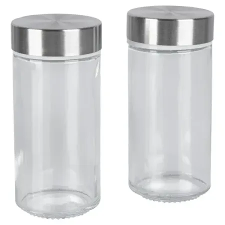 Набор емкостей для специй Delinia стекло цвет прозрачный 2 шт.