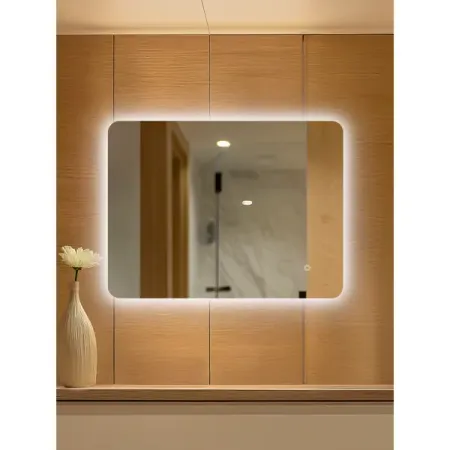 Зеркало для ванной Сингапур Лайт DSSN8060LT 80x60 см с подсветкой