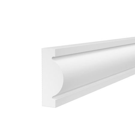 Молдинг из экополимера ударопрочный 30х12х2000 мм Cosca Decor Standart белый 30 шт рельсовые направляющие для крыши режущие зажимы молдинг 191853733a 6u0853733 для skoda felicia 1995 1996 1997 1998 1999 2000 2001