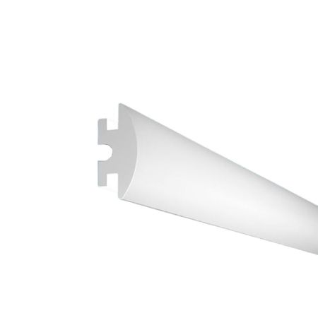 Молдинг из экополимера ударопрочный 55х25х2000 мм Cosca Decor Standart белый 30 шт рельсовые направляющие для крыши режущие зажимы молдинг 191853733a 6u0853733 для skoda felicia 1995 1996 1997 1998 1999 2000 2001