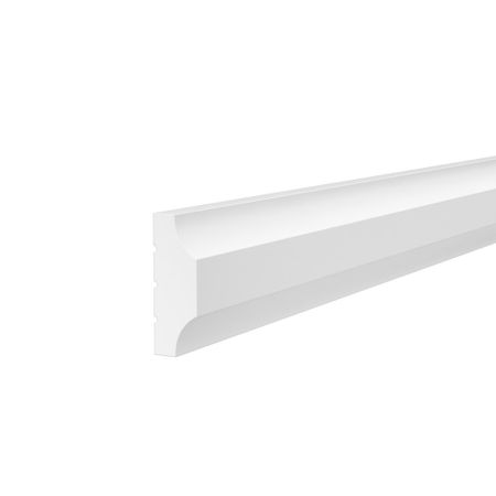 Молдинг из экополимера ударопрочный 40х14х2000 мм Cosca Decor Standart белый