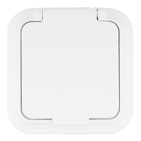 Розетка Svet накладная белая с крышкой (EV 0366-6610)