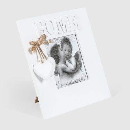 Фоторамка Dekor pap Home деревянная белая 18х18 см