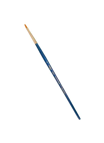 Кисть художественная Галерея, синтетика, плоскоовальная, короткая ручка №0, Гамма