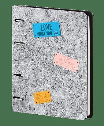 Тетрадь на кольцах в клетку InFolio, Study, 120 листов, серая