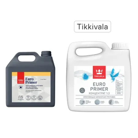 Грунтовка универсальная Tikkurila Euro Primer прозрачная 3 л