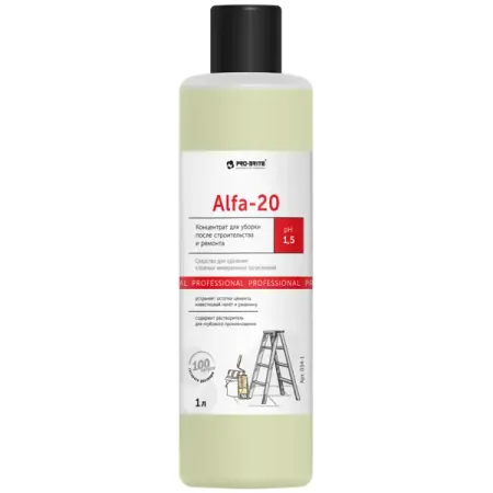 Концентрат для уборки после строительства и ремонта Pro-Brite Alfa-20 1 л для ремонта iphone saytl t3