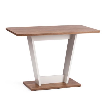 Стол ТС дуб канзас с белыми ножками 68,6х110х75 см