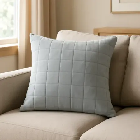 Подушка Inspire Etna 50x50 см велюр цвет серый