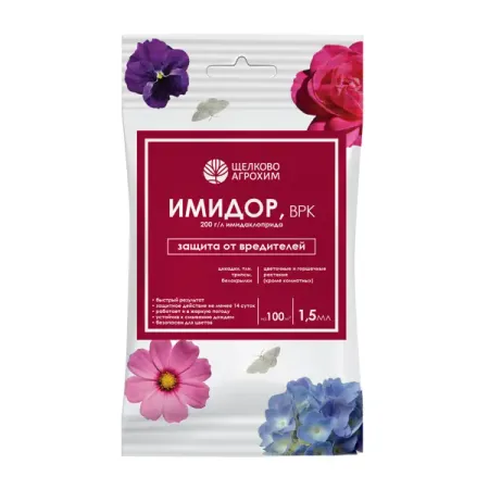 Инсектицид для защиты от вредителей Имидор Цветочный жидкость 1.5 мл
