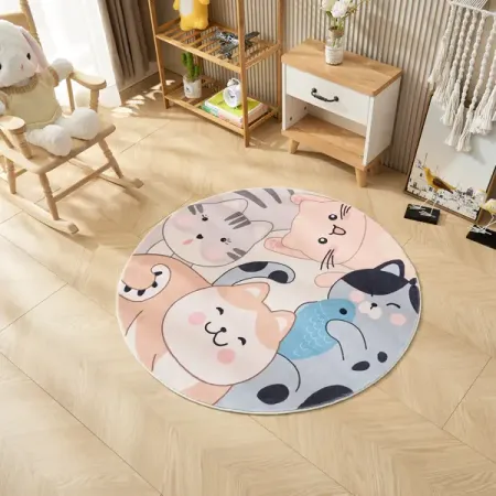 Ковер Kindora круг ø100 см полиэстер AZ-278 мини банты для декора полиэстер 180 шт