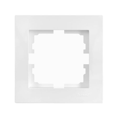 Рамка Lezard Vesna одноместная белая (742-0200-146)