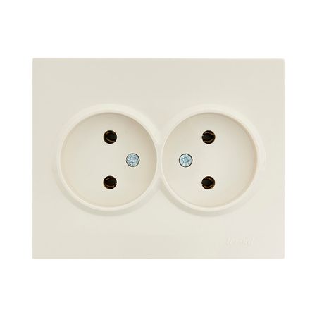 Розетка Lezard Vesna встраиваемая крем (742-0300-128B)