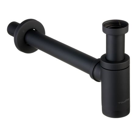 Сифон для раковины Tokito 1 1/4х50 мм без выпуска с соединением 32 мм черный (TOK-SHI-L32BL)