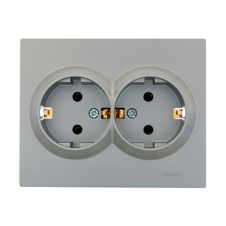 Розетка Lezard Vesna встраиваемая платина (742-3500-127B)