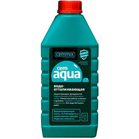 Добавка водотталкивающая CemMix CemAqua 1 л людмила петровна зарубина защита зданий сооружений и конструкций от огня и шума материалы технологии инструменты и оборудование