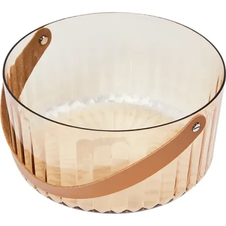 Корзина для фруктов 21 см пластик бронзовый