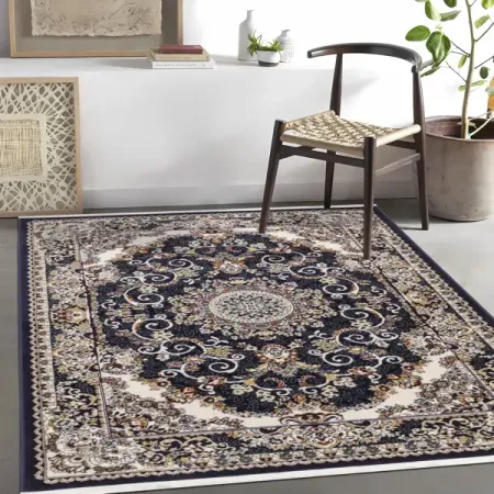 Ковер Анатолия 150x230 см полипропилен 84421_33 цвет синий леопардовый ковёр для дома