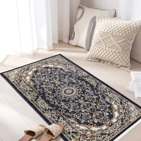 Ковер Анатолия 100x200 см полипропилен 84421_33 цвет синий леопардовый ковёр для дома