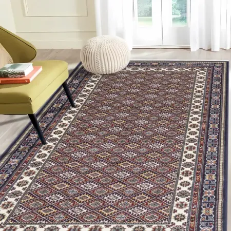 Ковер Анатолия 200x400 см полипропилен 84410_33 цвет синий леопардовый ковёр для дома