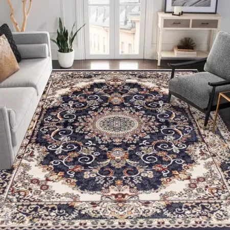 Ковер Анатолия 200x300 см полипропилен 84421_33 цвет синий леопардовый ковёр для дома