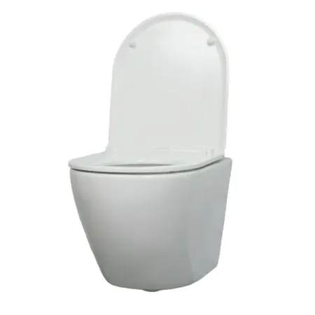 Унитаз подвесной Alcora Encanto LT-046E-R 49530 безободковый с сиденьем микролифт наклейки на унитаз с ком пвх