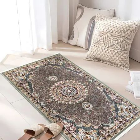 Ковер Анатолия 100x200 см полипропилен 84436_11 цвет серый леопардовый ковёр для дома