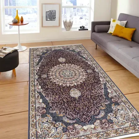 Ковер Анатолия 150x300 см полипропилен 84436_33 цвет синий леопардовый ковёр для дома