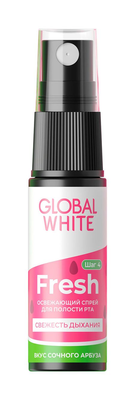 Global White Fresh Сочный арбуз Спрей для полости рта люголь виалайн спрей для полости рта 45мл