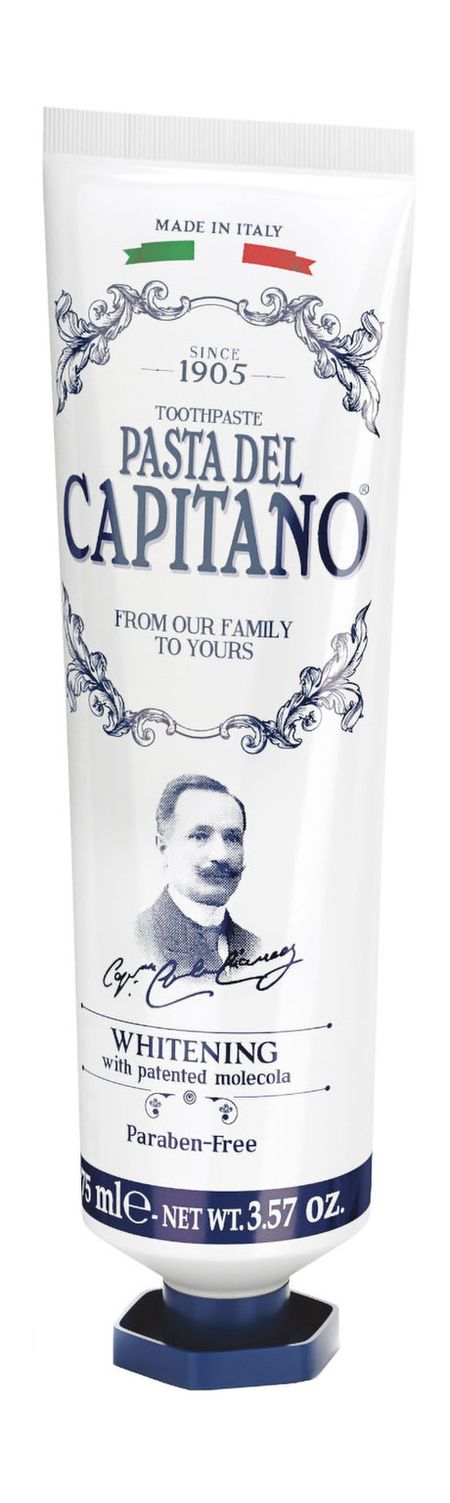 Pasta del Capitano 1905 Whitening with Patented Molecula Toothpaste