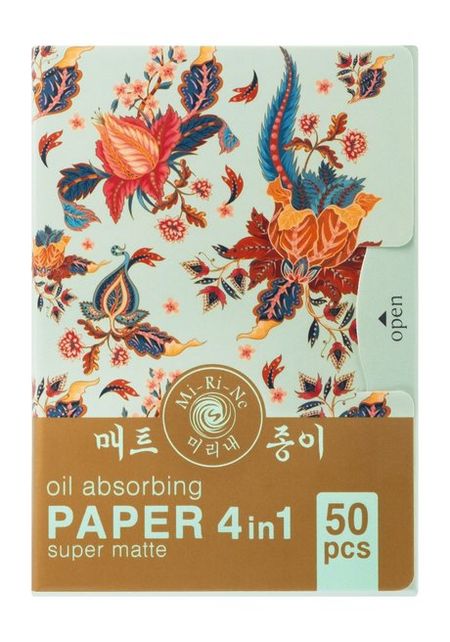 Mi-Ri-Ne Super Matte Oil Absorbing Paper 50 бумага mr paper для карточек с растениями и ами