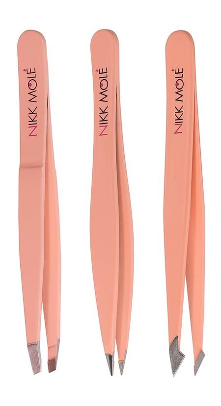 Nikk Mole Peach Tweezers Set