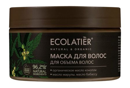 Ecolatier Organic Cannabis Укрепляющая текстурирующая Маска шампунь для волос ecolatier organic cannabis текстурирующий для объема волос 250 мл