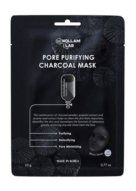 Nollam Lab Pore Purifying Charcoal Mask прополиса настойка реневал 25 мл настойка для ингаляций местного и наружного применения