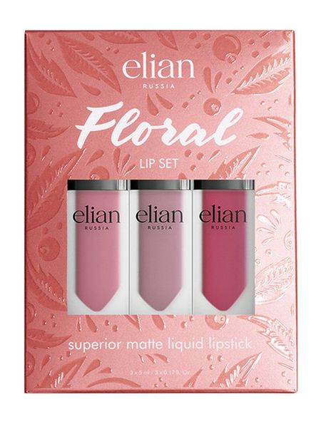 Elian Russia Floral Lip Set elian russia белые ночи liquid eye paint