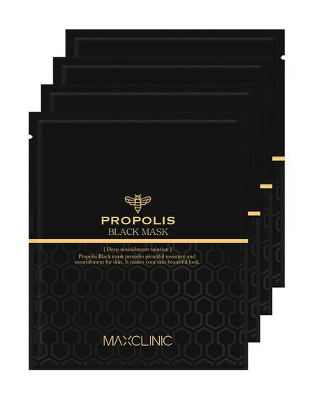 Maxclinic Propolis Black Mask 4 Pack прополиса настойка реневал 25 мл настойка для ингаляций местного и наружного применения